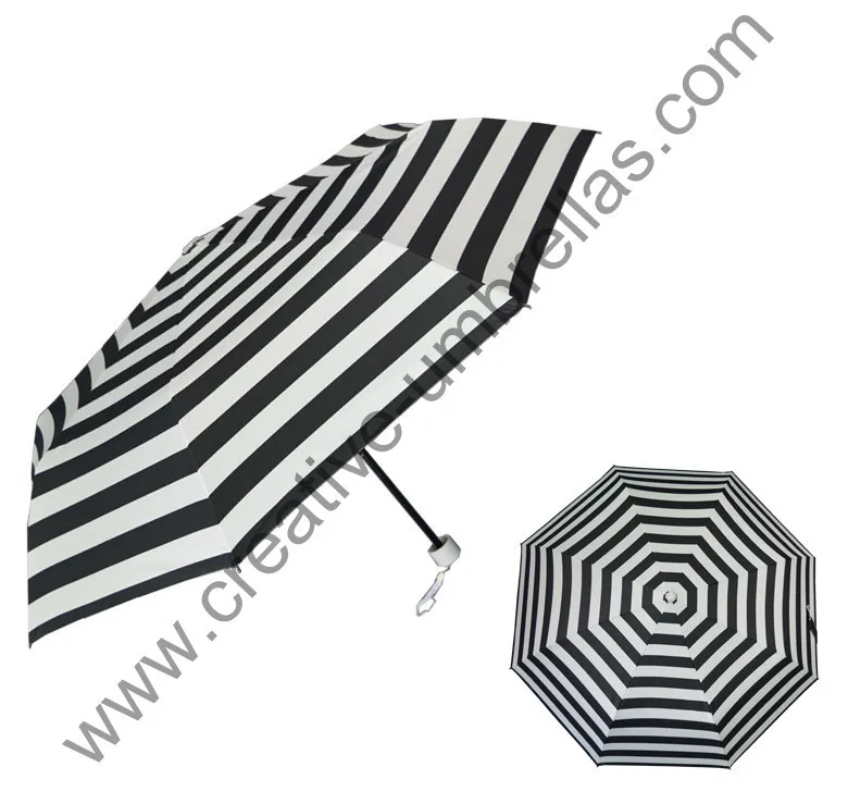 

4pcs/lot,3lots 1 lot free three fold zebra stripe pongee silver coating 2 times UV protecting summer parasol