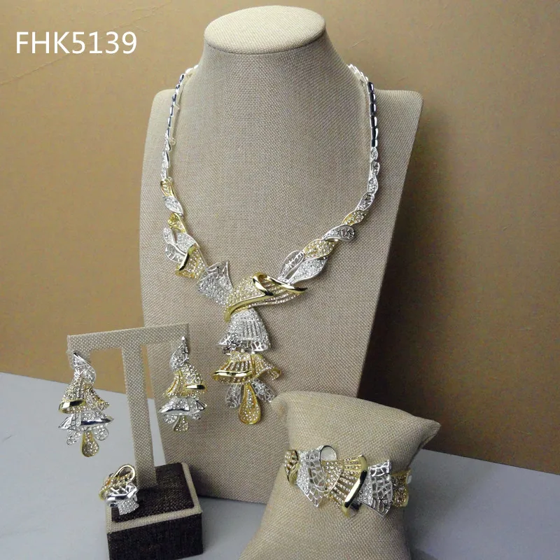 

Yuminglai Unique Design 24 Karat Dubai High Quality Jewelry African Jewelry Sets FHK5139