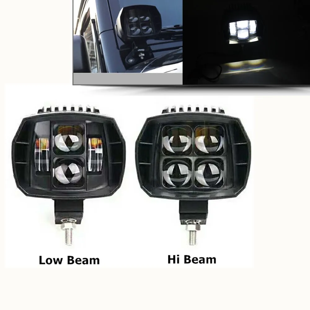 

2 шт. 5-дюймовый 35 Вт светодиодный рабочий фонарь дальнего ближнего света 12 В 4x4 внедорожный лодочный грузовик внедорожник ATV мотоциклетная фара для Jeep 24 В фары дальнего света