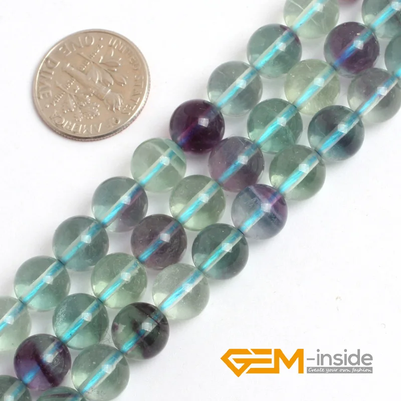 AAA Grade Rainbow Fluorite Stone Beads Natural Stone Beads DIY Loose Beads For Jewelry Making Strand 15 \