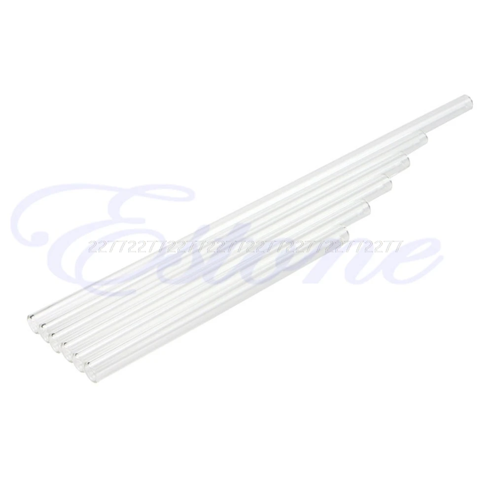 New Clear Glass 10mm Reusable Wedding Birthday Party Drinking Straws Thick Straws JUL24 dropship