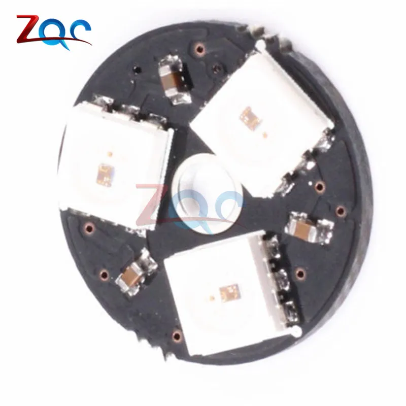 WS2812 3bit Autospannungsstrommesser 5 V 5050 RGB LED Lampe Panel Board Runde für Arduino