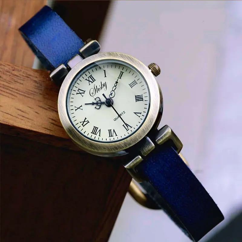 Shsby New Fashion Hot-Selling Leather Female Watch ROMA Vintage Watch Women Dress Watches - Image 5