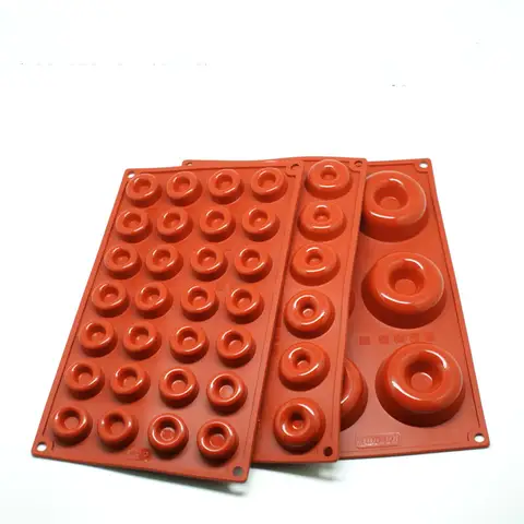 1pc Donuts Silicone Mold 6/18/28 Cavity Kitchen Accessories Baking Tool Chocolate Pastry Cake Molds Cake Decoration Baking Tray