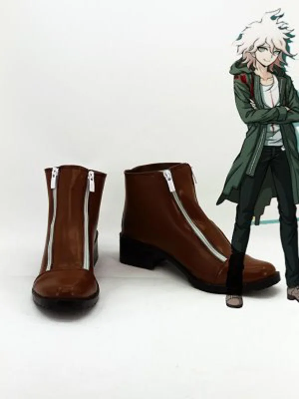 

Dangan Ronpa 2 Nagito Komaeda Cosplay Shoes Boots For Adult Men's Halloween Party Cosplay Boots Custom Made