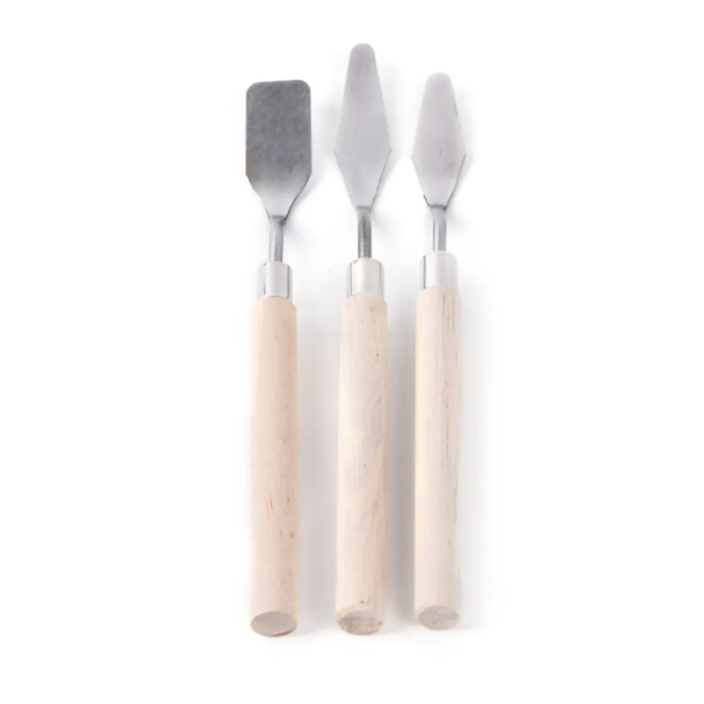 3Pcs/set Painting Palette Knife Spatula Mixing Paint Stainless Steel Art knife