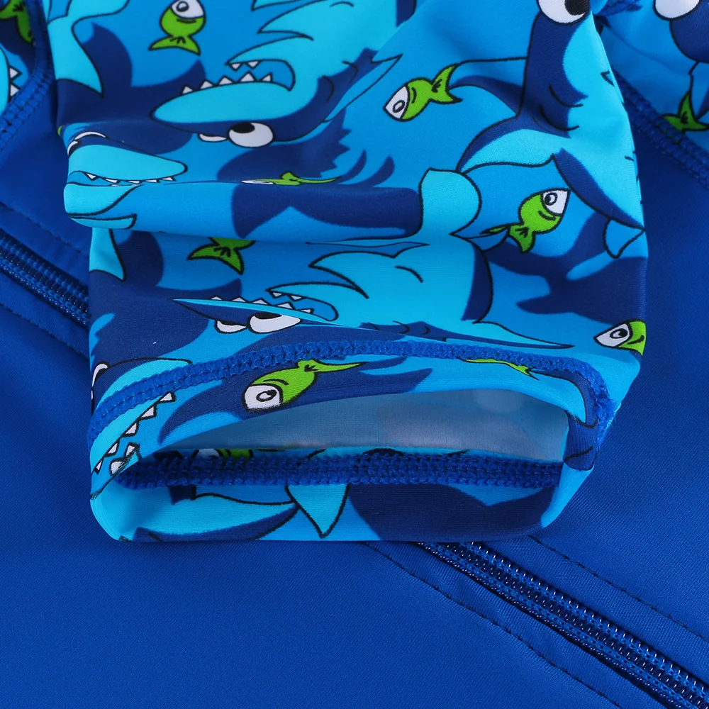 BAOHULU Shark Character Kids Swimwear (UPF50+) Swimsuit One Piece Boy Children Bathing Suits Swimming Suit for Boys 3-10 Years