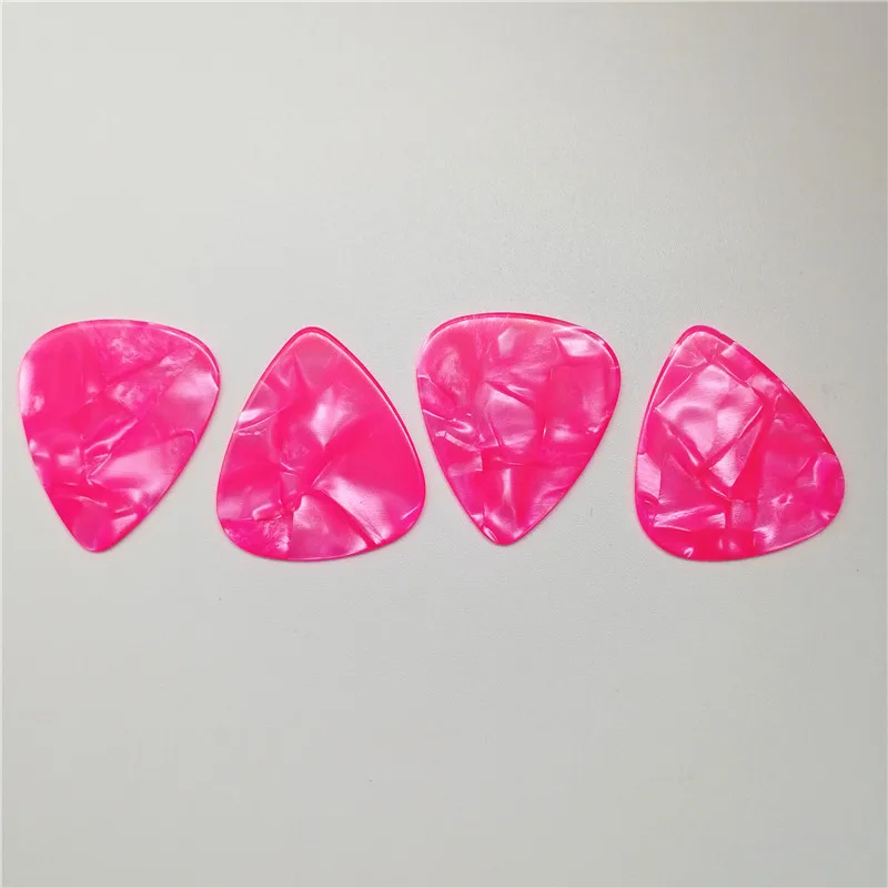 Pink Pearl Guitar Picks, Blank, Pearloid, Plectrum for Guitar, 100Pcs