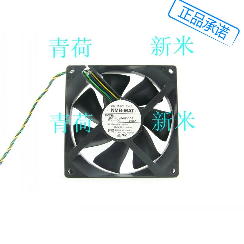 

USED NMB-MAT NMB 3610RL-04W-S66 9CM 9025 12V 0.56A 4lines temperature control PWM ATX cooling fan