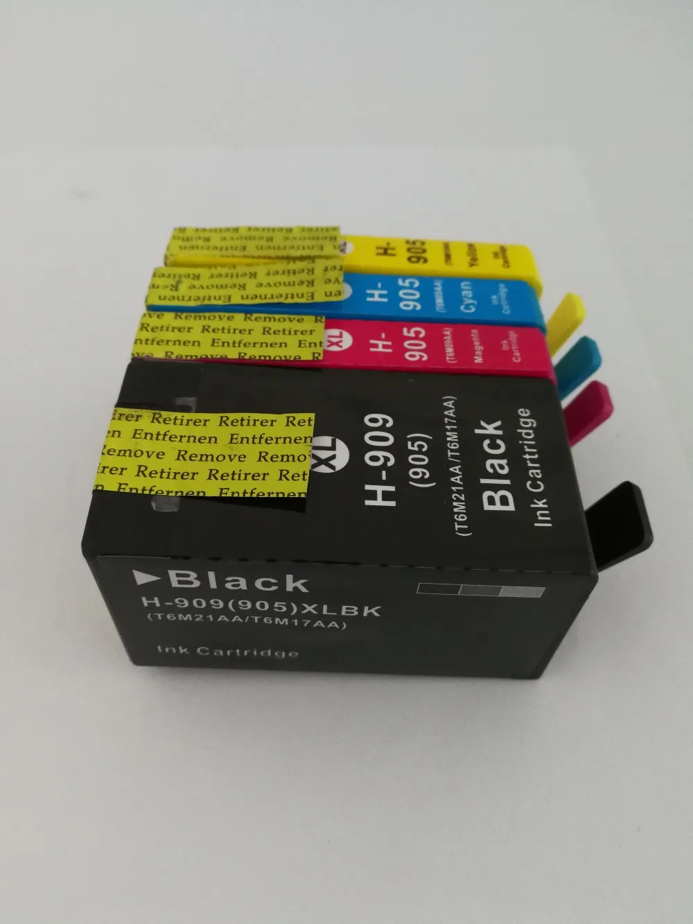 

4PCS For HP T6M21AA Remanufactured Inkjet Cartridge for HP905 XL Ink Cartridge for HP OfficeJet 6960 6970 with chip full ink