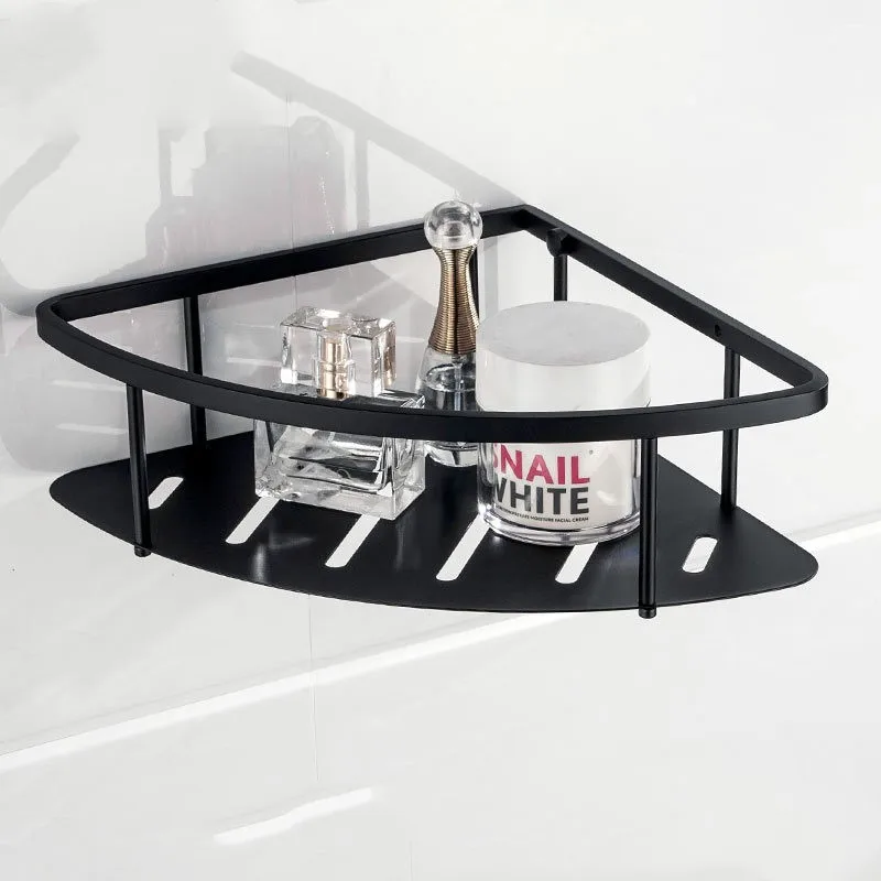 Black Triangle bathroom shelf stainless steel bathroom basket Bathroom hardware accessories--High quality materials