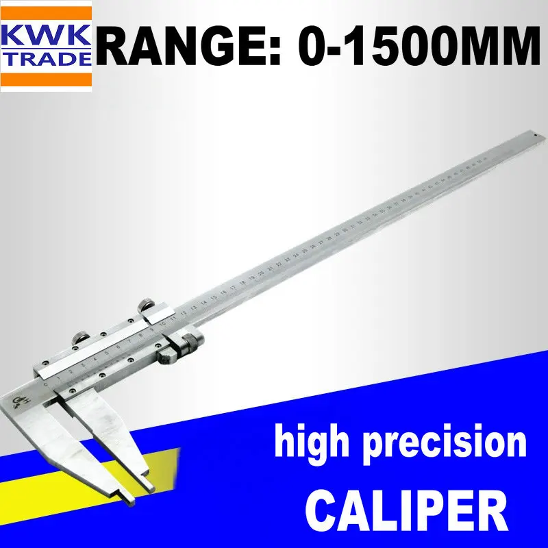 Caliper 1500mm Long Range 1.5m Metric 0-1500mm Gauge Vernier Calipers Stainless Steel Micrometer Measuring Tools High Precision