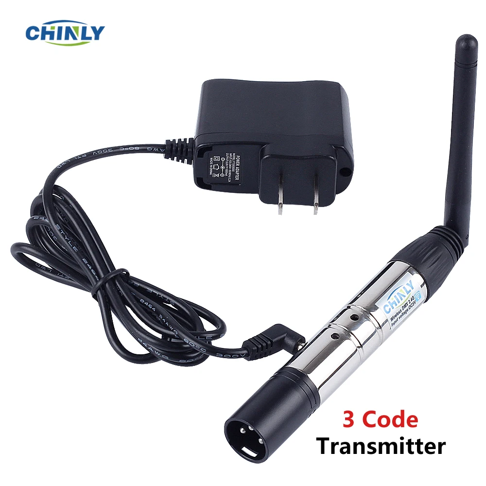 DMX512 Wireless 2.4G Transmitter Built-in Battery Receiver DMX Laser Lights Controller Stage Lighting Effect DMX Emissor US Spot