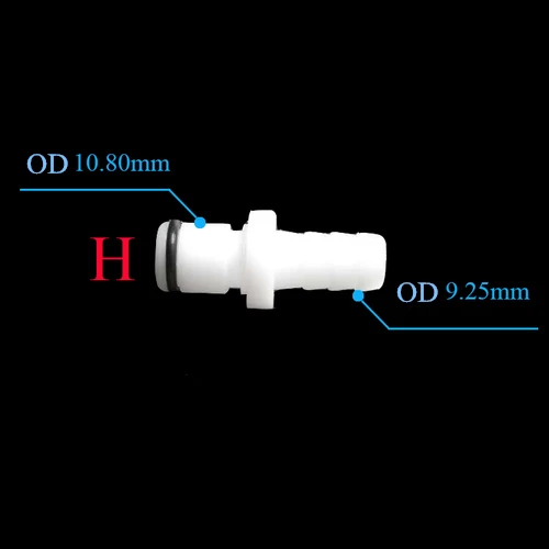 5pcs  CPC Type Quick-Disconnect Hose Barb Quick Connector No Valve Barb to 4.5~11.1mm Tube ID