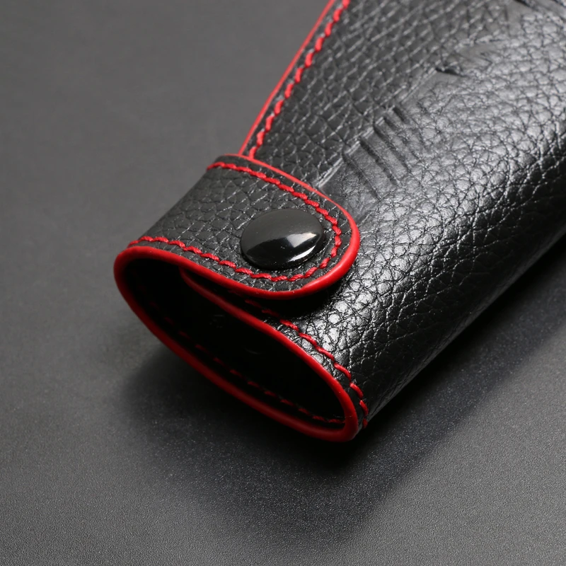 SRXTZM Cowhide Leather Key Case Car Cover Shell Keychain Accessories For Mercedes Benz W204 W203 W205 W211 C S E Class GLA GLK