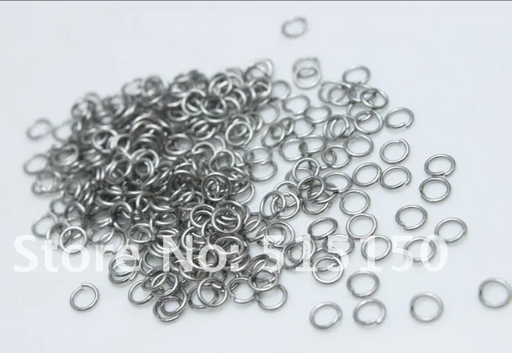 

polishing Stainless steel jump ring 1000pcs 1*6mm split rings opening fit necklace DIY jewelry accessories