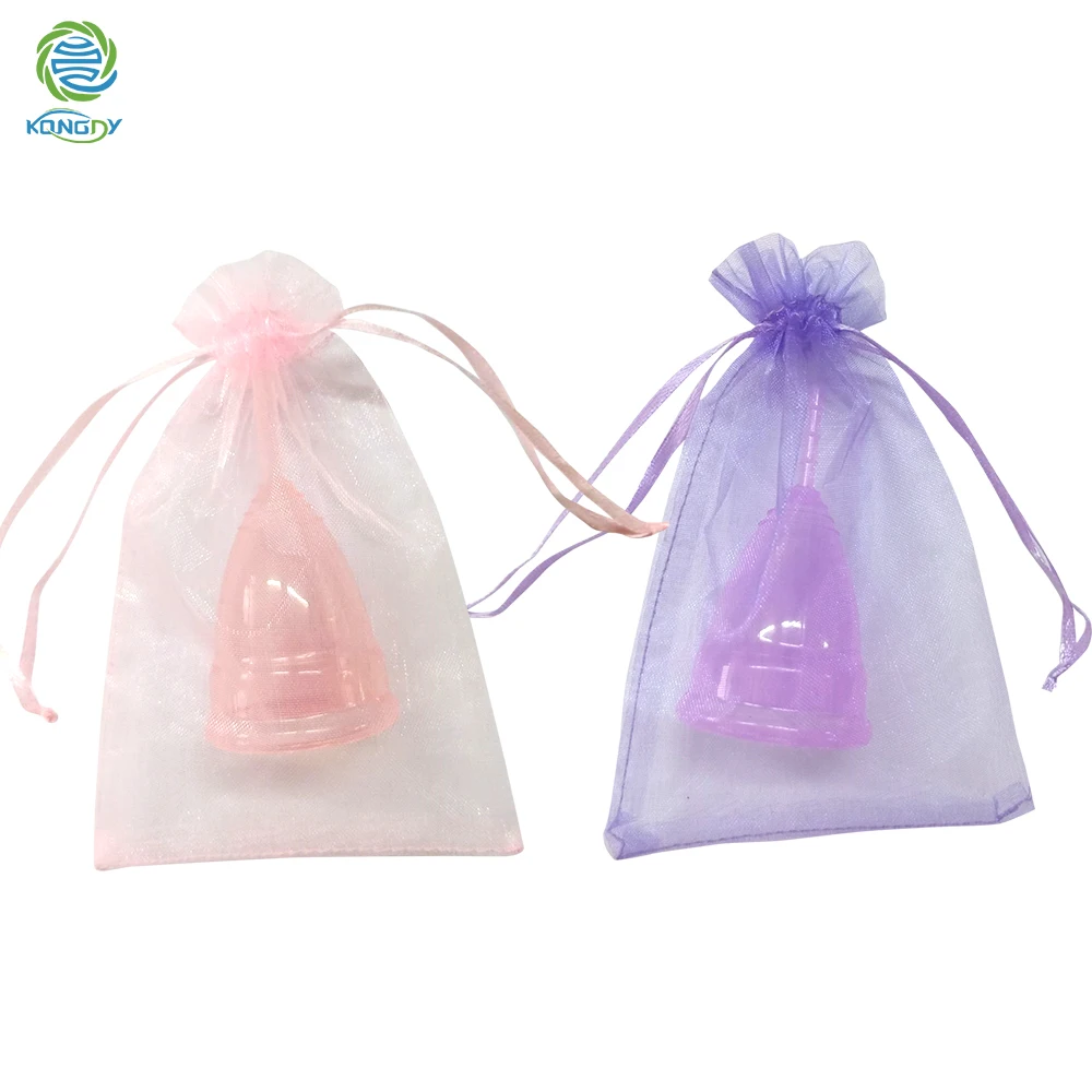 KONGDY-Copas Menstruales de silicona reutilizables para mujer, taza suave de grado médico, higiene femenina, producto para el cuidado de la salud Personal, 2 piezas (S + L)