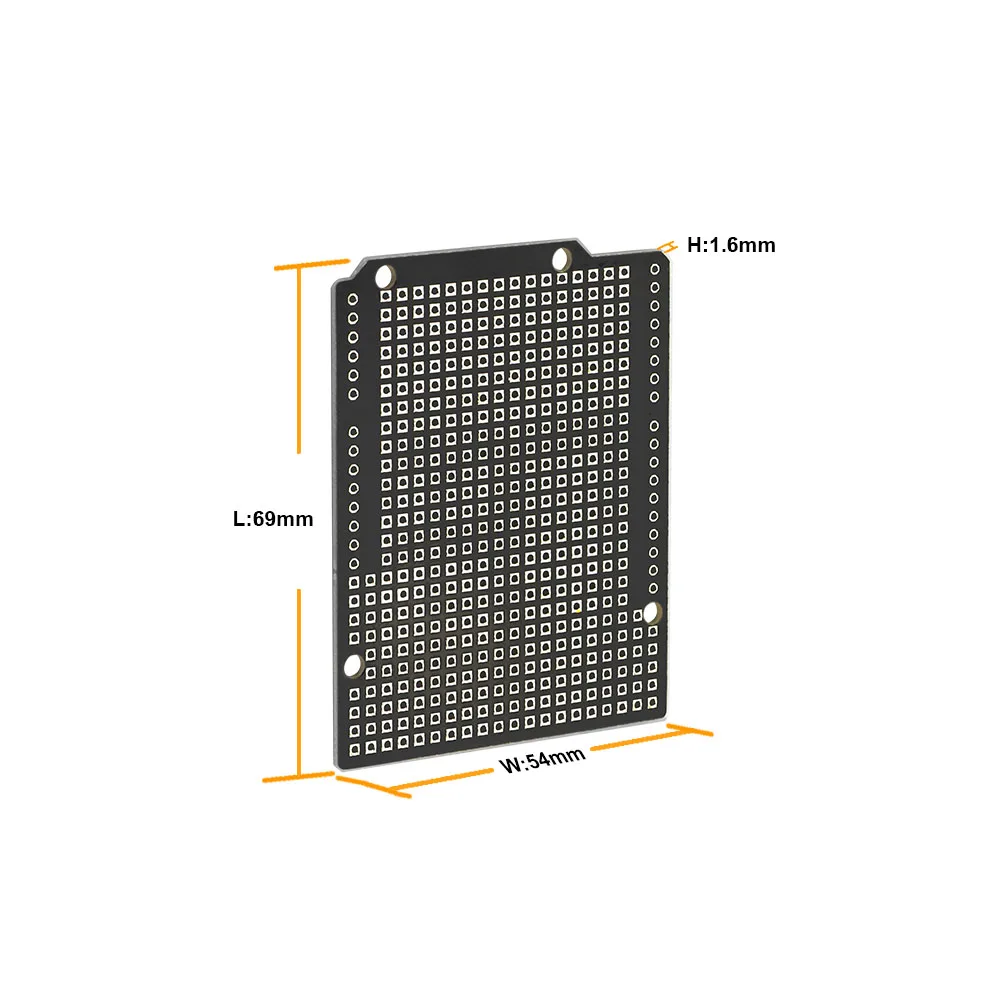 Keyestudio-prototipo de placa P CB para Arduino UNO R3, FR-4 placa protectora, respetuosa con el medio ambiente, 10 Uds.