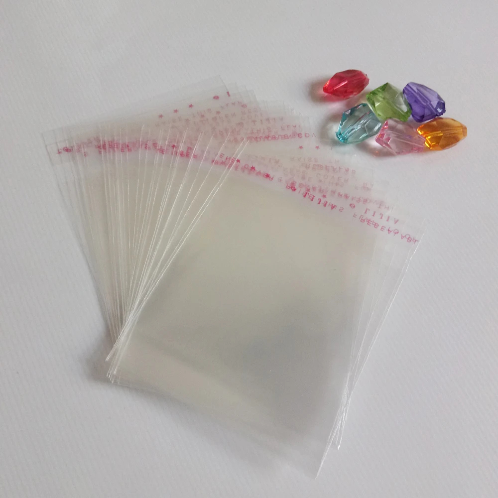 1000pcs Clear Opp Bag Self Adhesive Seal Transparent Bags For Cloth/gift/Jewelry Pouches Small Plastic Bags Display Packing Bag