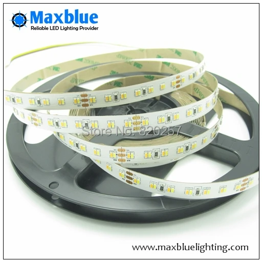 DHL EMS Free Shipping 20m/Lot 5m/Reel 24V SMD2835 Superbright CCT Color Temperature Adjustable Led Strip 112leds/m