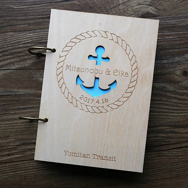 Beach Wedding Guest Book, anchor string photo album,Anniversary Bridal Shower Gift, nautical Photo Album