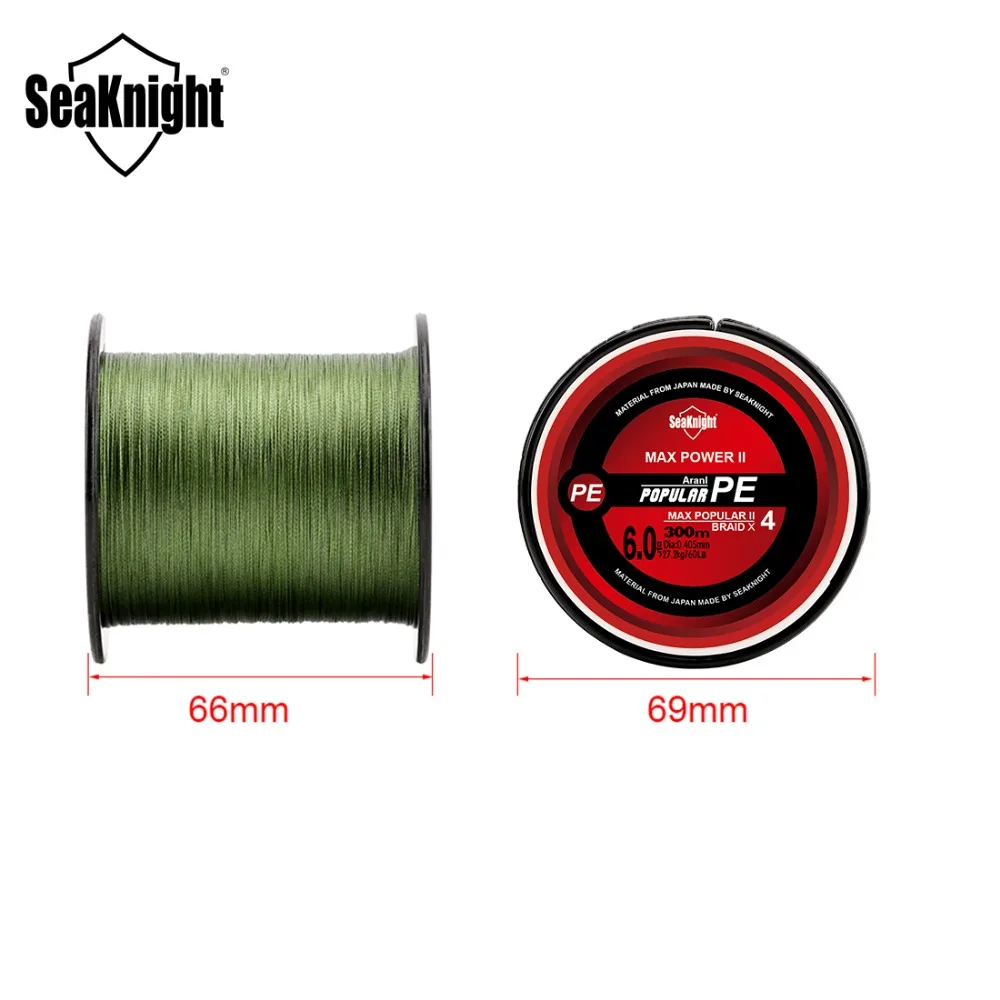 SeaKnight Brand  Series Braided Line 300M  PE Braided Fishing Lines  8LB-60LB Fishing Tackle