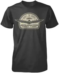 Men's Last 2019 Simple Style Japan Motorcycle Riding Street Apparel Gold Wing GL1800 Retro Collection Tee Tee Shirt