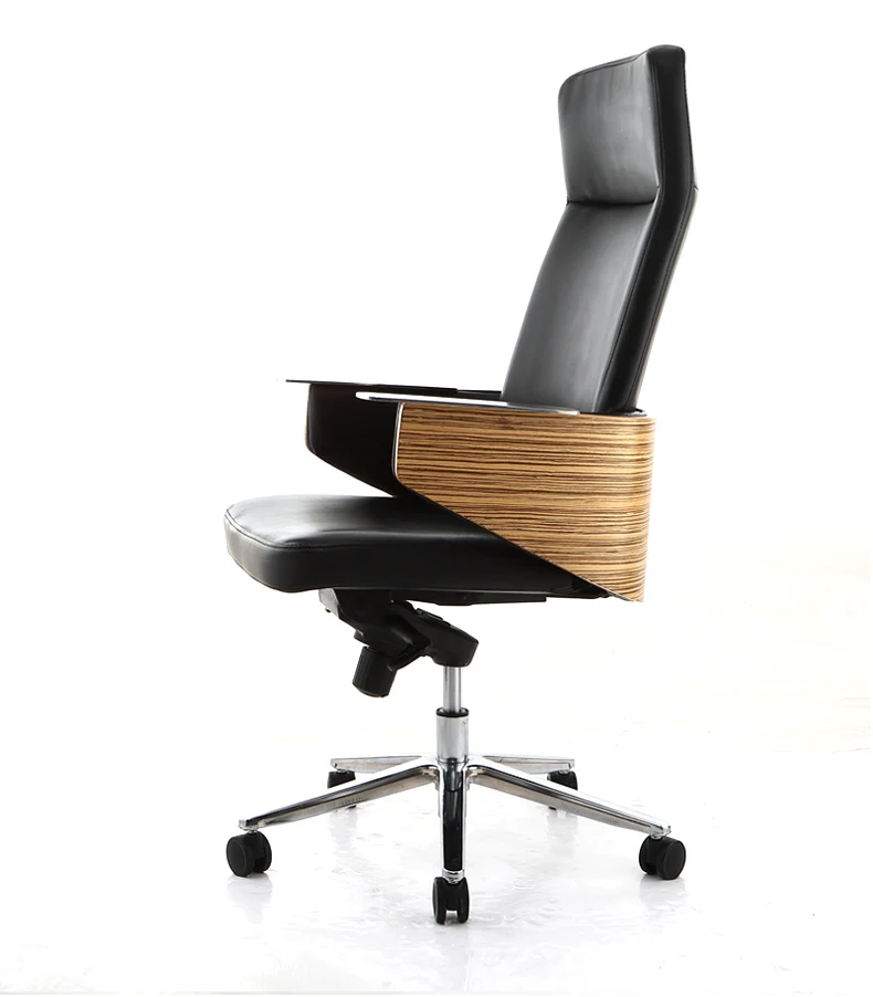 Office furniture chair. Simple leather high back office chair.03