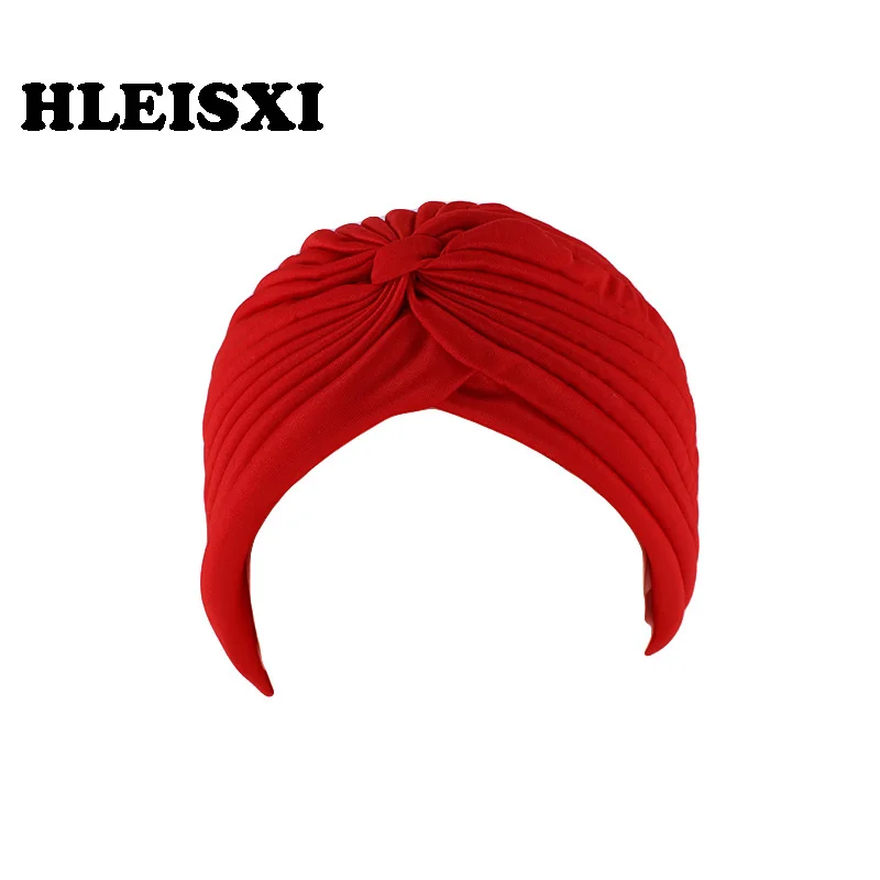 HLEISXI Adult Women Bandanas Fashion Female Solid Turban Headwear Colorful Autumn Warm Head Hat Comfortable Night Caps Bonnet