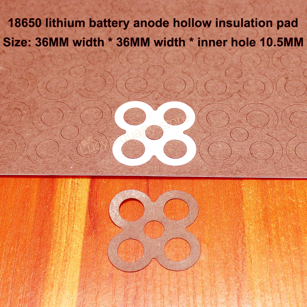 100pcs/lot 18650 Universal Lithium Battery High Temperature Insulation Gasket 18650 Battery Pack Insulation 4S Surface Mat