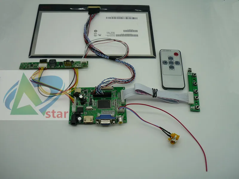 Placa de controlador LCD HDMI + VGA + 2AV, funciona con pantalla LCD IPS de 10,1 pulgadas, B101XAN01.2, 1366x768