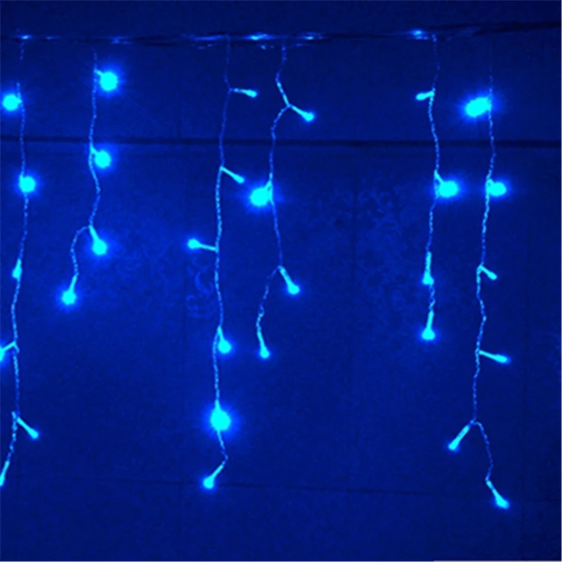 5M Wave Stripe Window Decoration Curtain Led Wedding Fairy Lights Christmas Outdoor Waterproof Garden Grass Home H-24