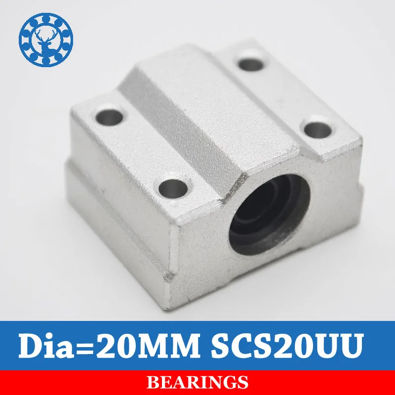 

4pcs SCS20UU SC20UU 20mm Linear Motion bearing case unit for cnc router For 20mm Linear Shaft