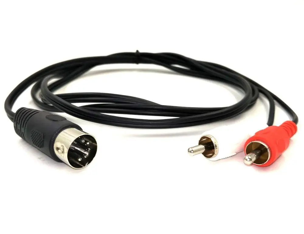 5Pin DIN المقابس ذكر إلى 2RCA ذكر محول كابل الصوت كابل لأنظمة الاستريو الكهربائية بانج أولوفسن نيم رباعية 1.5 متر
