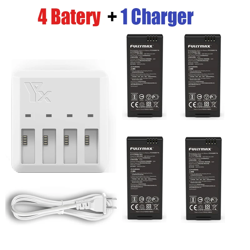 

DJI Tello Battery + 4in1 Quick Multi Charging Hub for DJI TELLO Drone Intelligent Flight US Plug Accessories