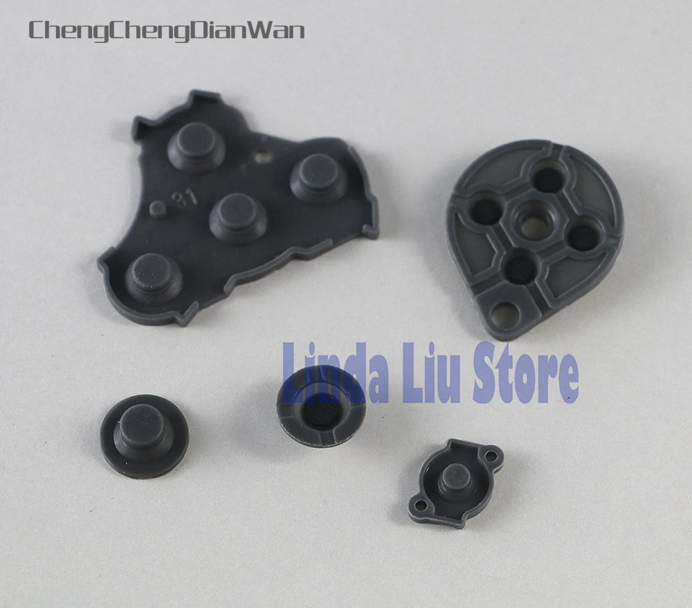 ChengChengDianWan 5 компл./лот для контроллера Nintend GameCube NGC, проводящая силиконовая кнопка, замена