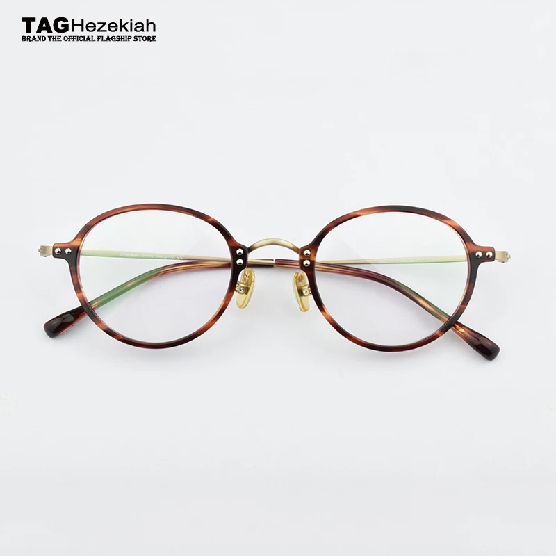 glasses frame women men 2024 Vintage round optical glasses frame Myopia computer radiation protection Retro eyeglasses frames