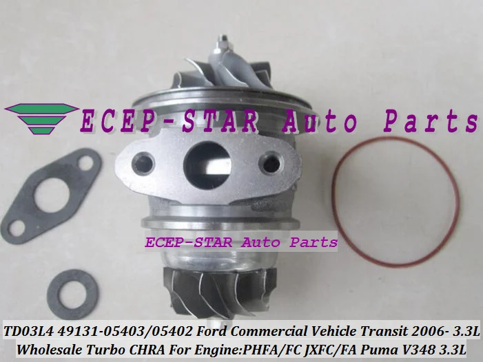 Turbo Cartridge CHRA TD03L4 49131-05403 49131-05402 49131-58650 For Ford Commercial Transit PHFA PHFC JXFC For Puma V348 3.3L