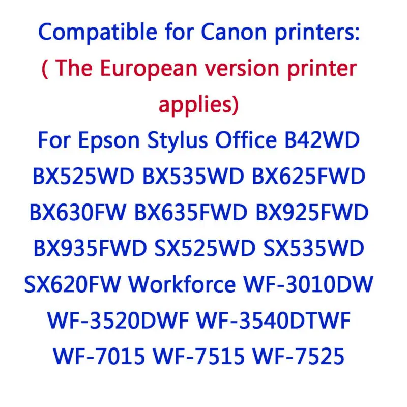 4Pack Replacement for Epson T1301 T1302 T1303 T1304 (T1306) Ink Cartridges with Epson B42WD BX525WD BX535WD BX625FWD BX630FW