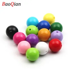 Cheap Fashion Bubblegum Colorful Beaded Acrylic Beads For Necklaces Jewelry Making Bracelet 6/8/10/12/14/16/18/20mm