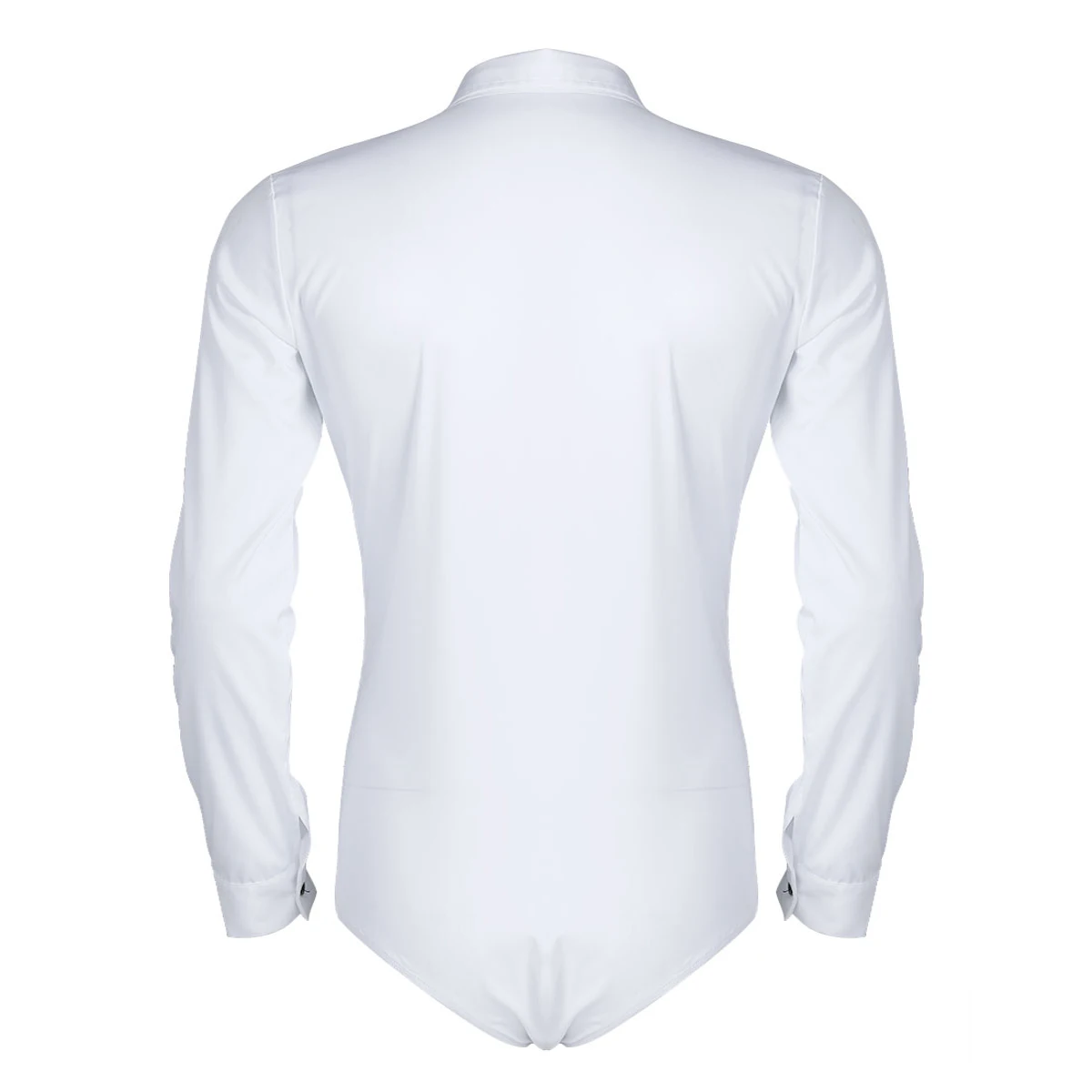 Men Zipper Professional Latin Dance Shirt with Bowtie One-piece Romper Shirt Mens Long Sleeve Stage Ballroom Dance Wear Bodysuit