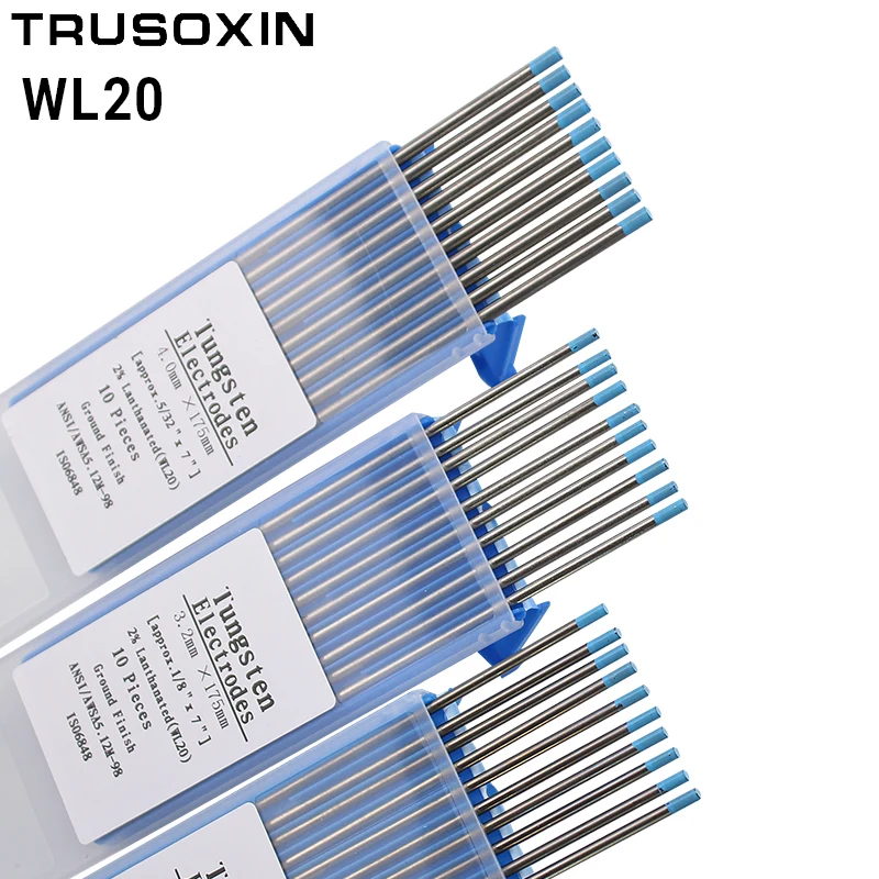 Welding Equipment Accessory 10pcs Blue head Lanthanated Tungsten Electrode TIG Tungsten Needle/Tungsten Rod/Solder Pin