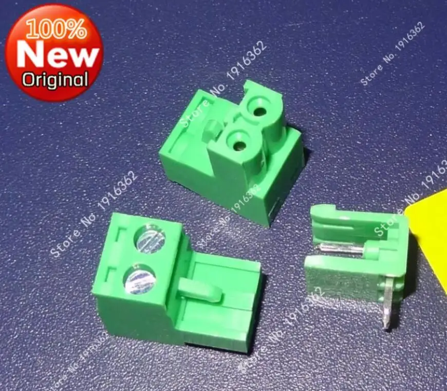 300Set=600piece/Lot 5.08MM Pitch PCB Pluggable Terminal Block Connector 2P Right Angle Open KF2EDG