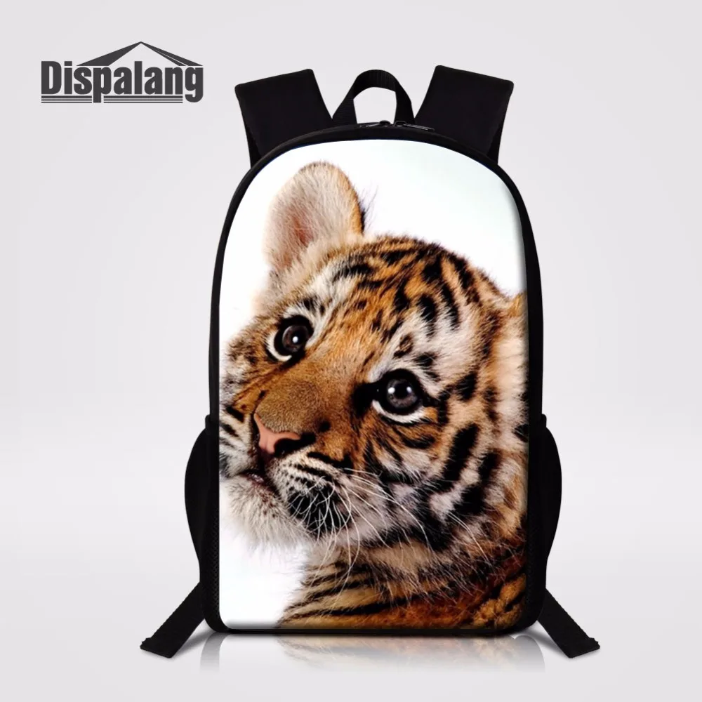 

Animal Tiger Lion Leopard Wolf School Bag For Boys Children Fashion Bookbag Men Travel Shoulder Bags Child Custom Schoolbag