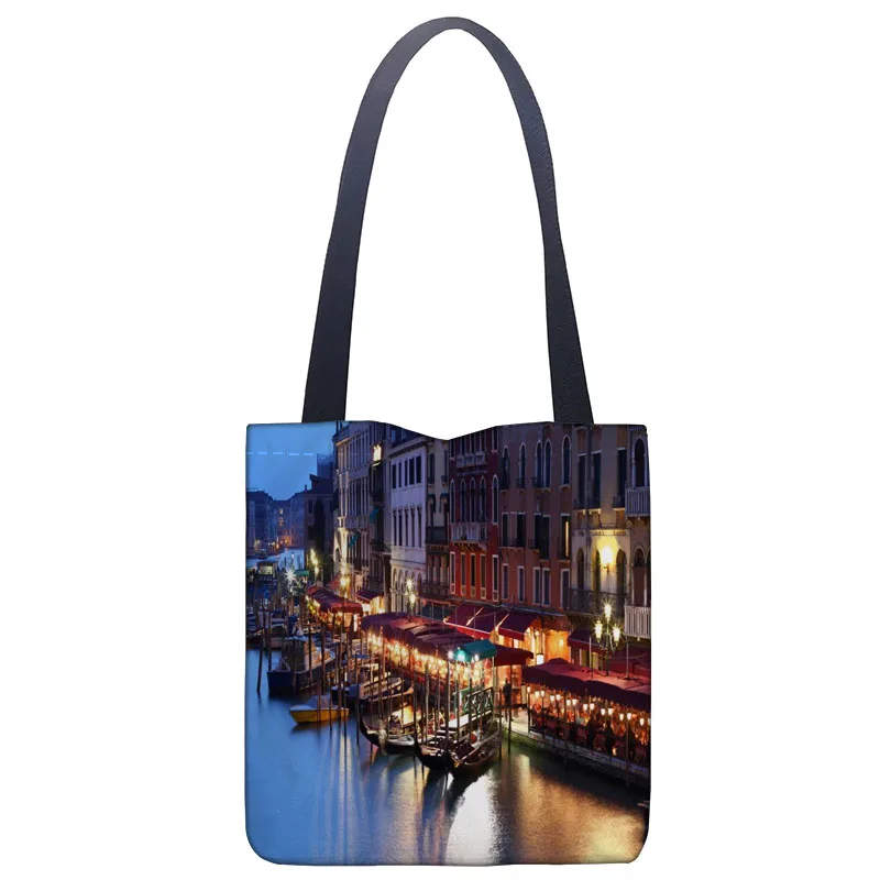 New Arrival Bag Venice Handbag Fashion Printing Soft Open Pocket Casual Tote Double shoulder Strap For Women Student