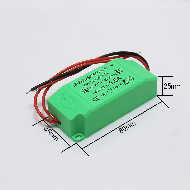 High Quality output DC12V 1.5A 18W Constant Voltage Power Supply LED Driver Adapter Transformer Switch For LED Strip Lights