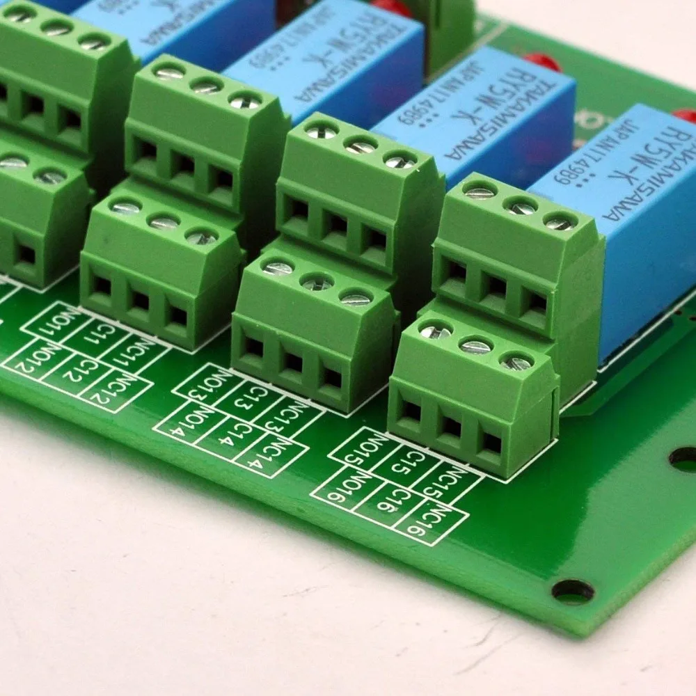 Electronics-Salon 8 Channel DPDT Signal Relay Module Board (Operating Voltage: DC 24V)