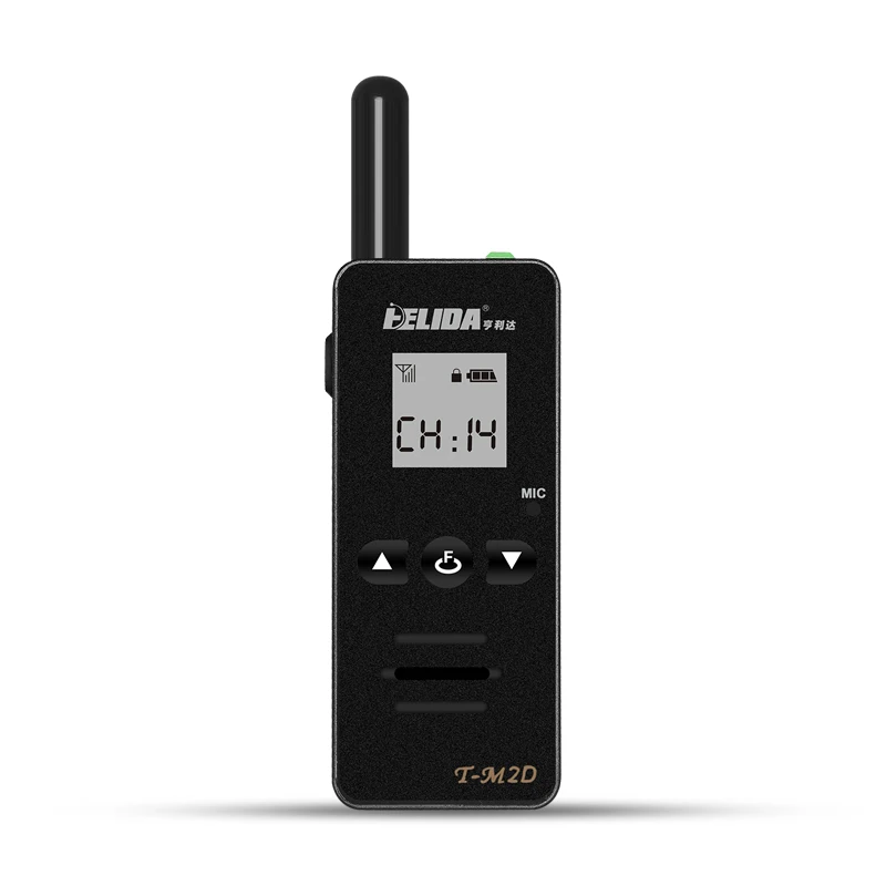 HELIDA-T-M2D Mini Walkie Talkie, 128 Channels, 400-520MHz, Super Tiny Two Way Radio