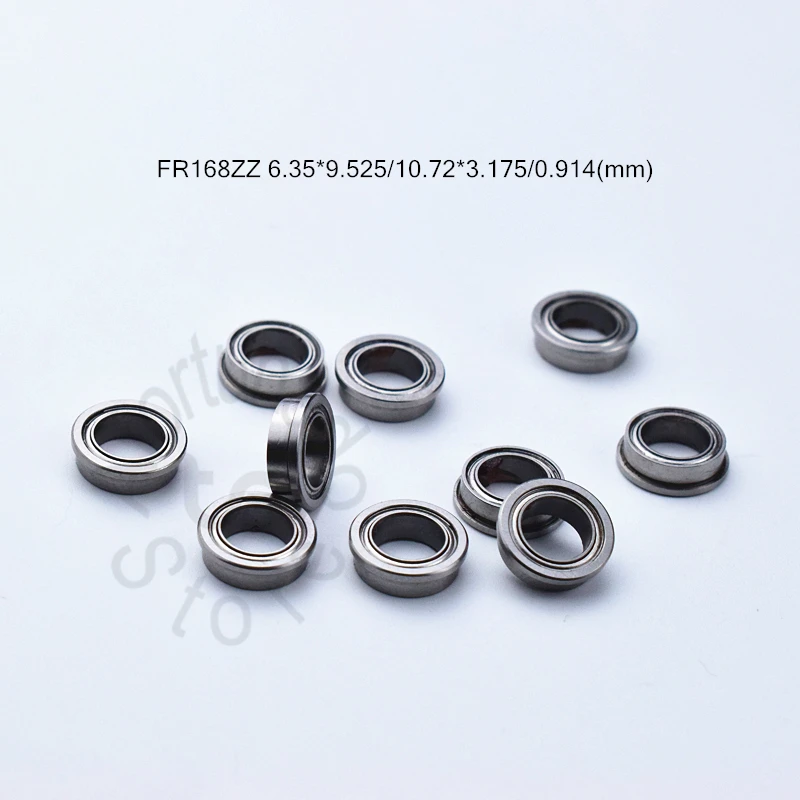 

FR168ZZ 6.35*9.525*10.72*3.175*0.914(mm) 10pieces bearing Flange bearings FR168ZZ chrome steel deep groove bearing