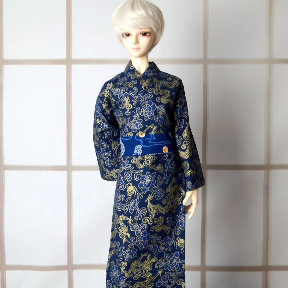 

OOAK Japan Style Kimono Outfits For 1/4 17" 44cm 1/3 24" Tall Male BJD MSD YOSD SD DK DZ AOD DD Doll Free Shipping